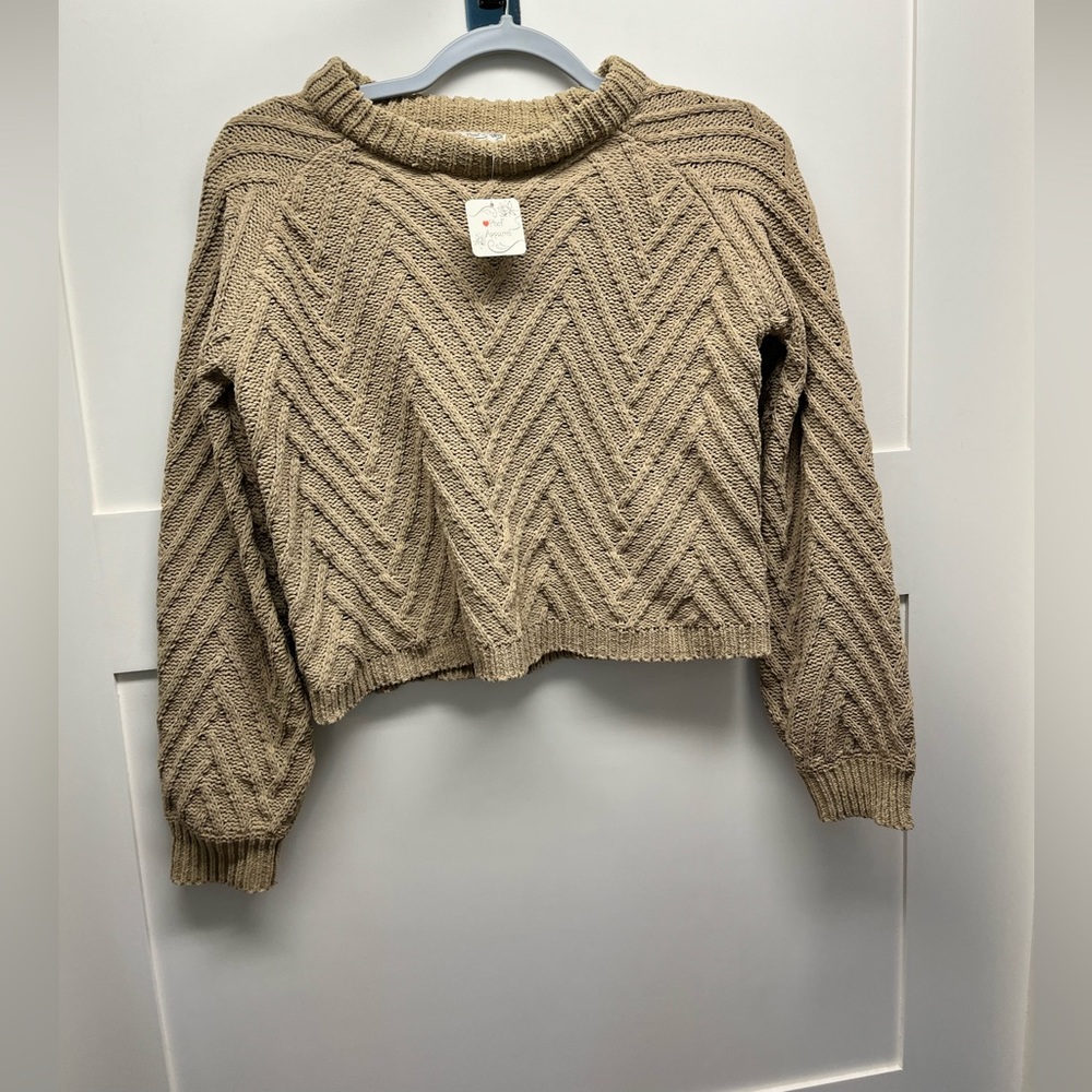 Cable knit sweater